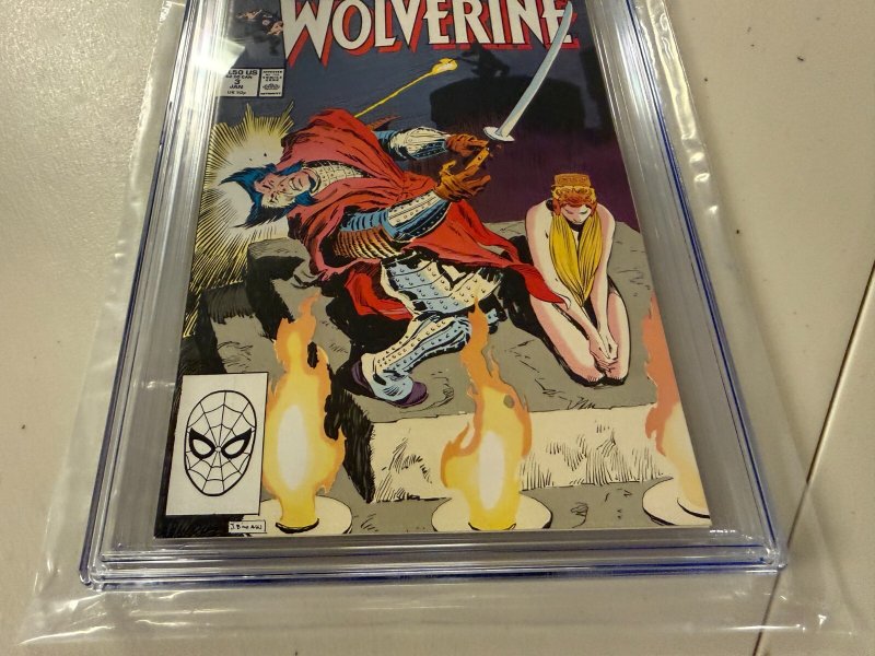 Wolverine # 3 CGC Graded 9.8 Marvel Comic Book 1989 X-Men Jessica Drew JH34