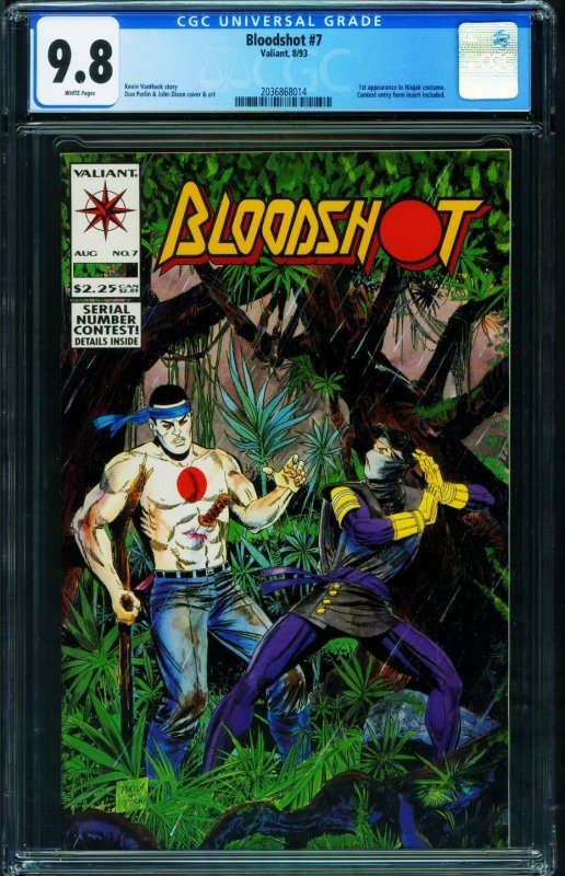 Bloodshot #7  1993 - Valiant -CGC 9.8 - Comic Book-2036868014
