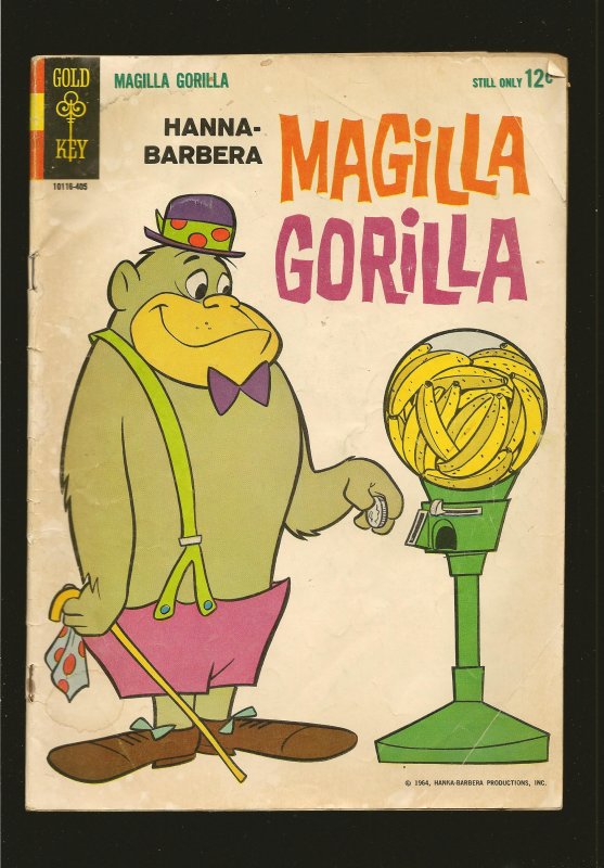 Gold Key Comics Hanna-Barbera Magilla Gorilla No 1 1964 Fair Condition