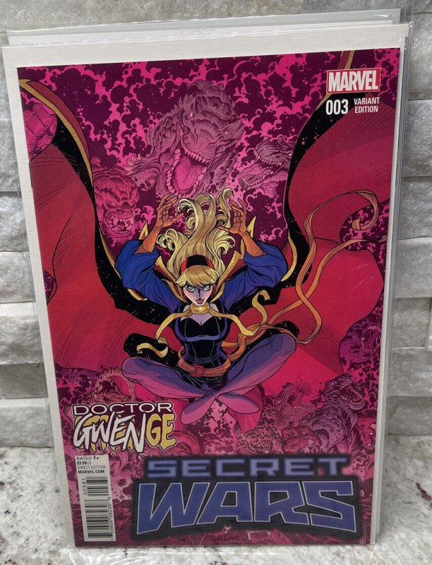 MARVEL SECRET WARS #3 DOCTOR GWENGE VARIANT EDITION GWEN STACY AS DR STRANGE