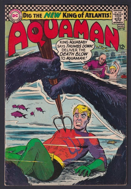 Aquaman #28 5.5 FN- DC Comic - Aug 1966