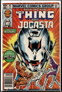 Marvel Two-in-One #92 (1982) Jocasta