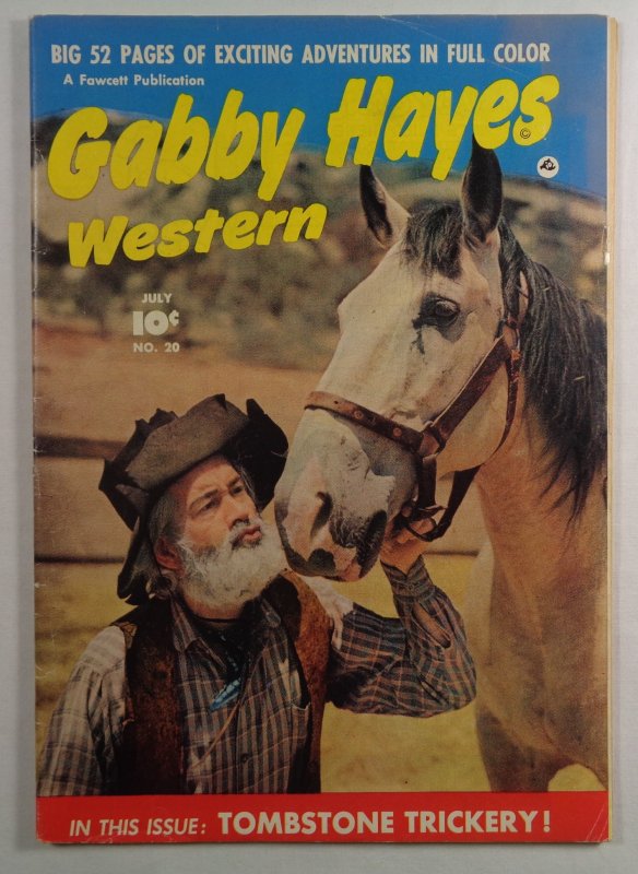 Gabby Hayes Western #20 Golden Age Fawcett Comics 1948