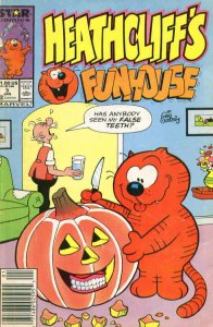 Heathcliff's Funhouse #5 (Newsstand) FN; Marvel/Star | pumpkin carving cover - w 