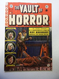 Vault of Horror #31 (1953) FR/GD Condition 1 1/2 tear fc, missing chunk bc