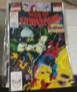 Web of spider-man annual # 6 1990 marvel  PSYCHO MAN +PUNISHER +CAPTAIN UNIVERSE