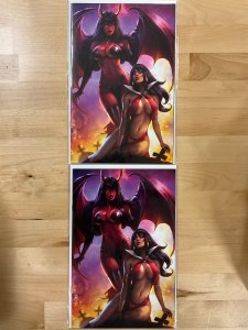 [2 pack] Vampirella Versus Purgatori #1 Cover X