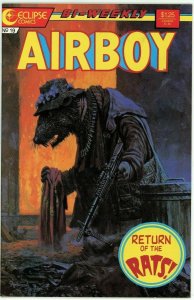 Airboy #19 (1986 Eclipse) - 9.2 NM- *Return of the Rats*