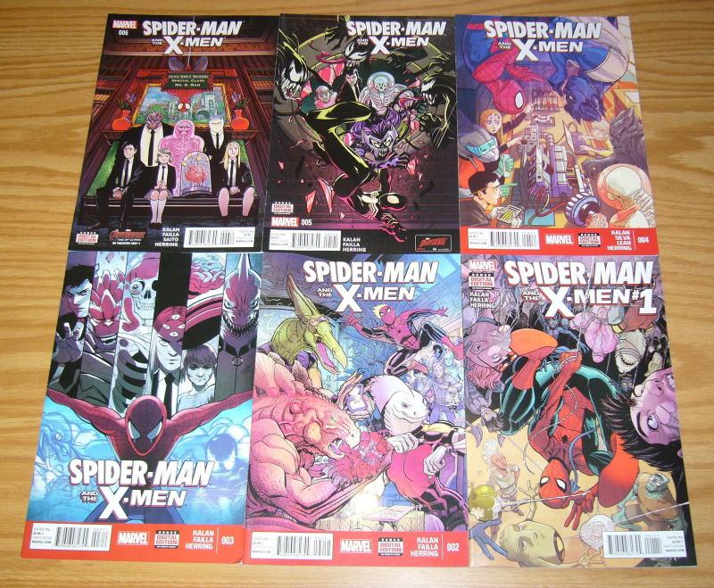 Spider-Man and the X-Men #1-6 VF/NM complete series - marvel comics 2015 set