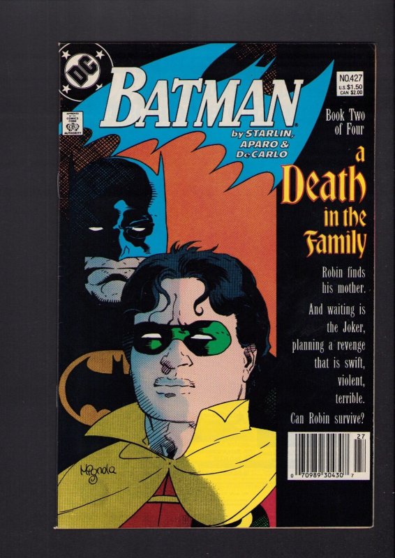 Batman #426-429 - FIVE PIECE LOT + 1 EXTRA #427! (7.0/7.5) 1988