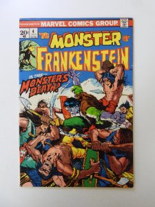 The Frankenstein Monster #4 (1973) FN- condition
