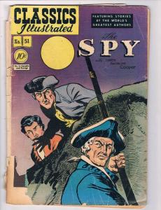 Classics Illustrated # 51 GD HRN # 51 The Spy Ullmann Pedigree Collection LU1