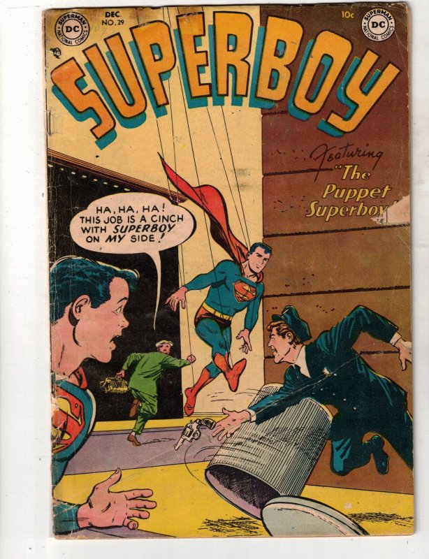 Superboy #29 1953 Earliest Issue Sold! GD Affordable-Grade 1st Puppet Super Boy