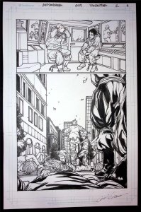 Pandemica #2 pg 11 Original Art Alex Sanchez bestselling author Jonathan Maberry