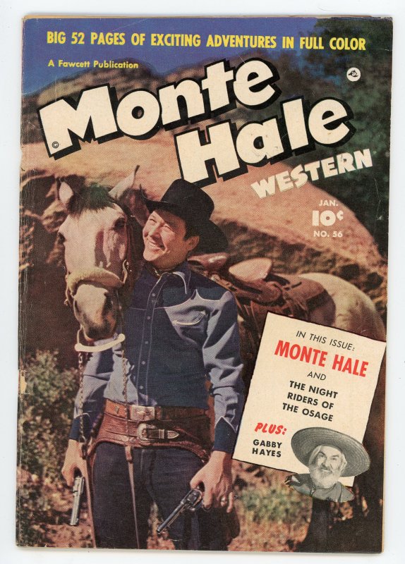 Monte Hale Western #56 (1951) Fawcett GD+