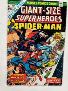 GIANT-SIZE SUPERHEROES SPIDER-MAN 1 GOOD June 1974 Morbius Man-Wolf Conway Kane