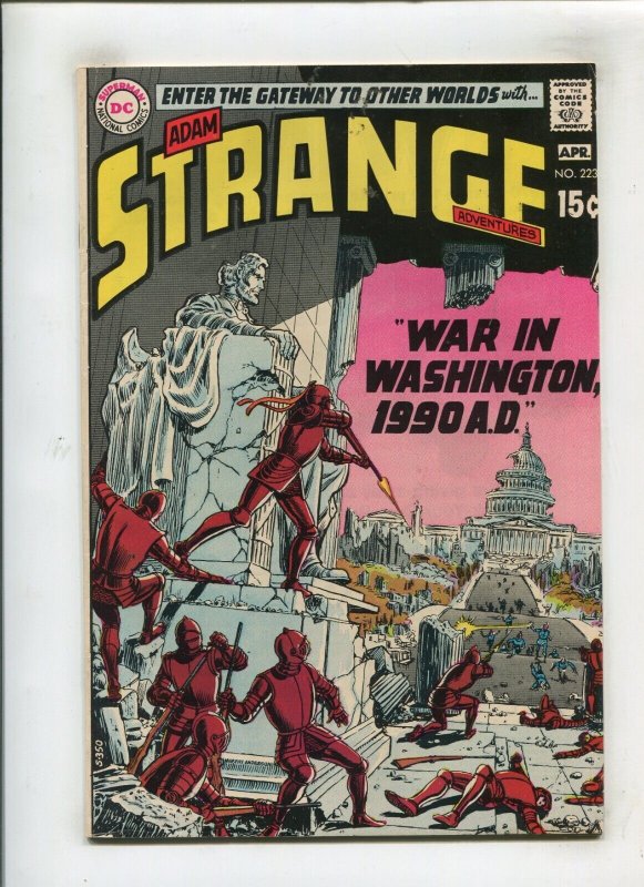 STRANGE ADVENTURES  #223 (7.0/7.5) A WAR IN WASHINGTON, 1990 A.D!! 1970