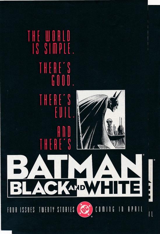 DC Comics 2x BATMAN Black & White Preview Issue FINE Lower grade copies (HX654)