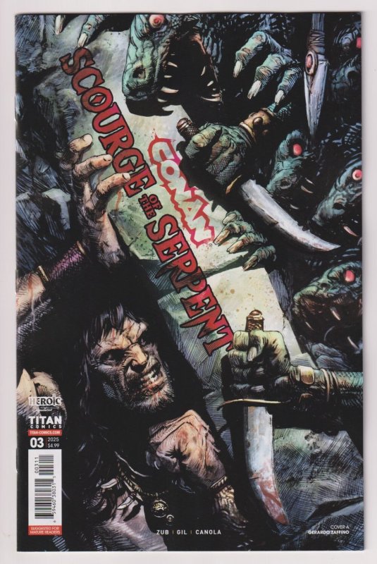 Conan Scourge Of The Serpent #3 Cvr A Zaffino (Titan, 2025) NM