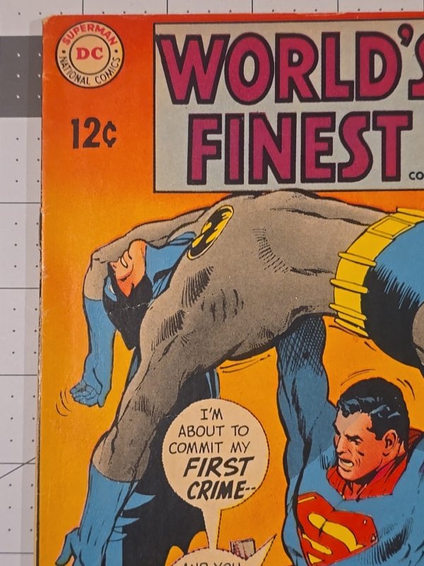 World's Finest Comic #180 DC Comic Book (1968) Silver Age Neal Adams' Cover Art