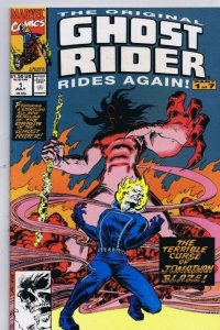 Original Ghost Rider Rides Again #1 ORIGINAL Vintage 1991 Marvel Comics