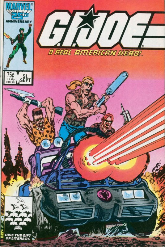 GI Joe #51 Marvel Comics 1986 VF 1st App Zandar