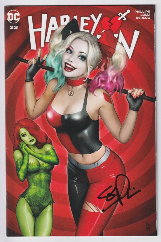 DC Comics! Harley Quinn! Issue #23! Szerdy Variant! Signed by Phillips!