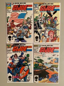 GI Joe Order of Battle set #1-4 8.0 VF (1986)