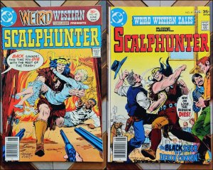 WEIRD WESTERN TALES #40-41 DC 1977 2nd & 3rd App SCALPHUNTER High Grade Set of 2