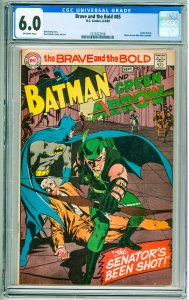 The Brave and the Bold #85 (1969) CGC 6.0! OW Pages!