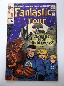 Fantastic Four #45 (1965) 1st appearance of The Inhumans FN- condition