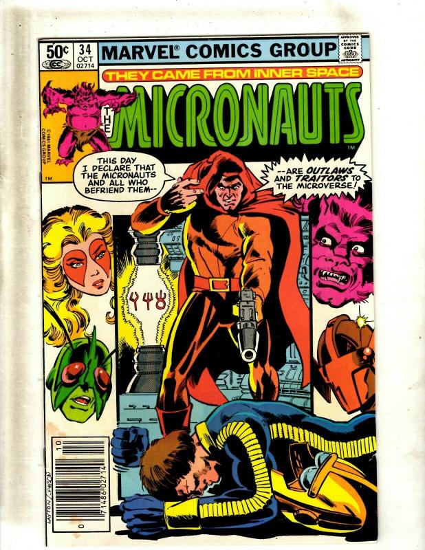 10 The Micronauts Marvel Comic Books #34 35 37 49, #38 54 55 56 57 58 JF25