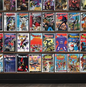 Huge Lot 150+ Comics with Swamp Thing, Vigilante, Starman, Firebrand & More!