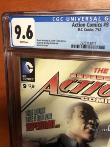 Action Comics  (2012) #9  (CGC 9.6 WP) 1st App Calvin Ellis
