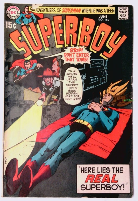 Superboy #166 (Jun 1970, DC) VG