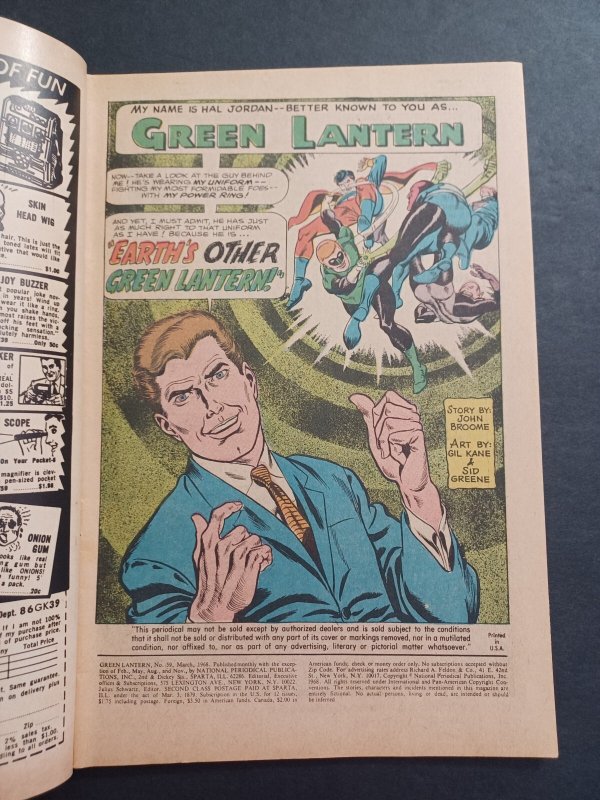 Green Lantern #59 - 1st app Guy Gardner - 1965 - VG/FN