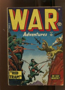 WAR ADVENTURES #11 (4.0) RED TRAP! 1952