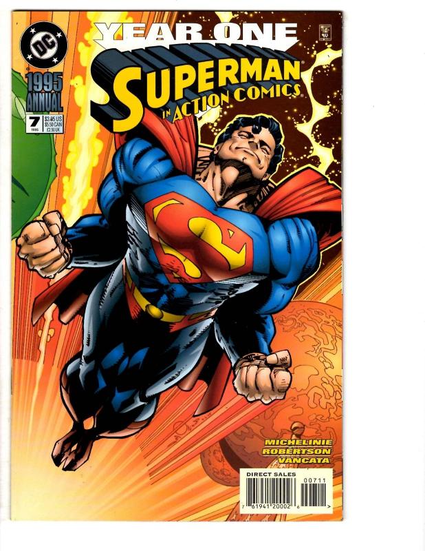 7 Action Comics DC Comic Books Annual # 2 3 4 5 6 7 9 Superman Shazam Swan CB8