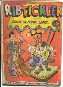 Ribtickler #1 1945-Fox-1st issue-Pussy Katnip-spine wear-G-