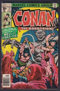 Conan the Barbarian #73 Bronze Age VF 8.0 Marvel Comic - Apr 1977