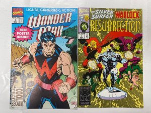 4 MARVEL comic books X-Men Die #2 X-Men 198 #3 Wonder Man #1  73 KM19