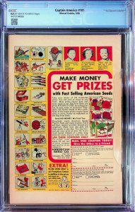 Captain America #101 (1968) - CGC 8.0 - Cert#4475194006