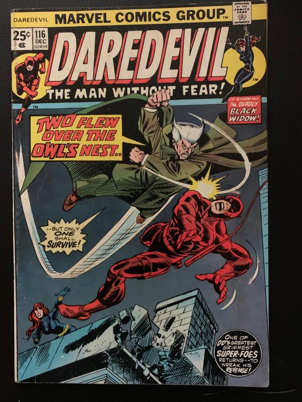 Daredevil (1964) 116 Fine/Very Fine - (7.0) Guest Starring Black Widow