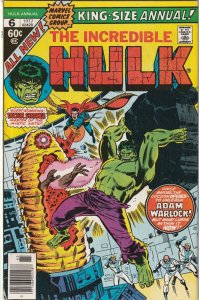 Incredible Hulk King-Size Annual # 6 VF- Marvel 1977 1stApp Of Paragon [M7]