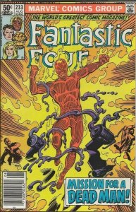 Fantastic Four #233 ORIGINAL Vintage 1981 Marvel Comics Human Torch Newsstand