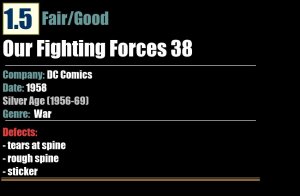 Our Fighting Forces 38 (1958) FR/GD Silver Age DC War Comics