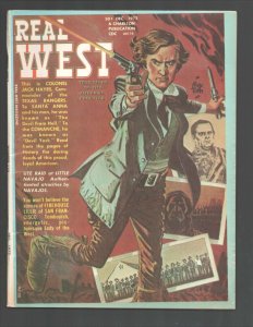 Real West 12/1972-Charlton-Alex Toth cover art-Fred Harmon-Western cowboy art...