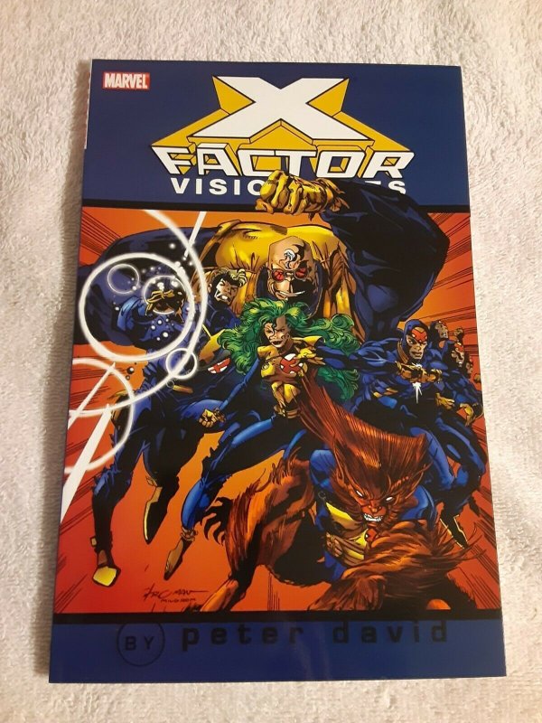 X-Factor Visionaires Vol 1 Written by PETER DAVID. Art/cover by LARRY STROMAN.