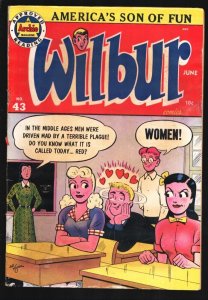 Wilbur #43 1952-Teen humor-Katy Keene Good Girl Art story - paper dolls-VF-