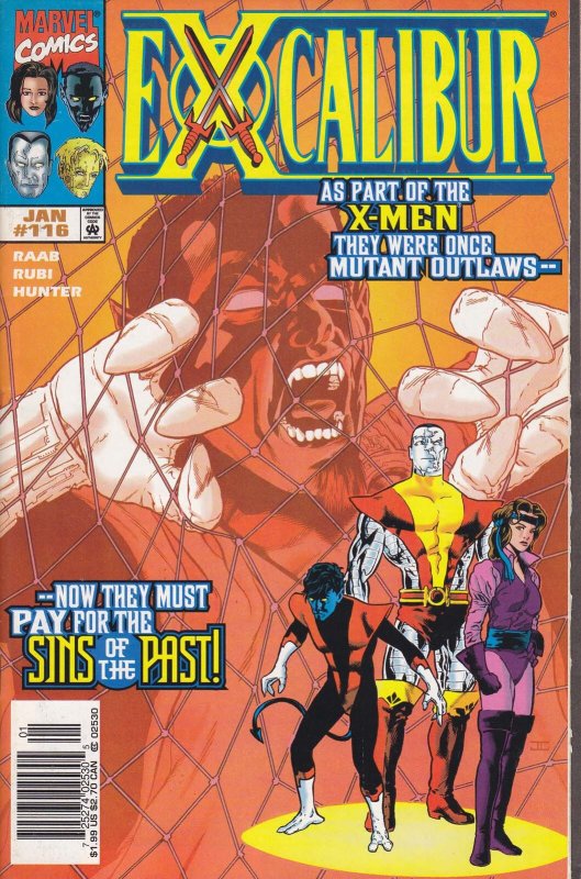 Excalibur #116 (Newsstand) FN ; Marvel | Ben Raab Nightcrawler John Cassaday